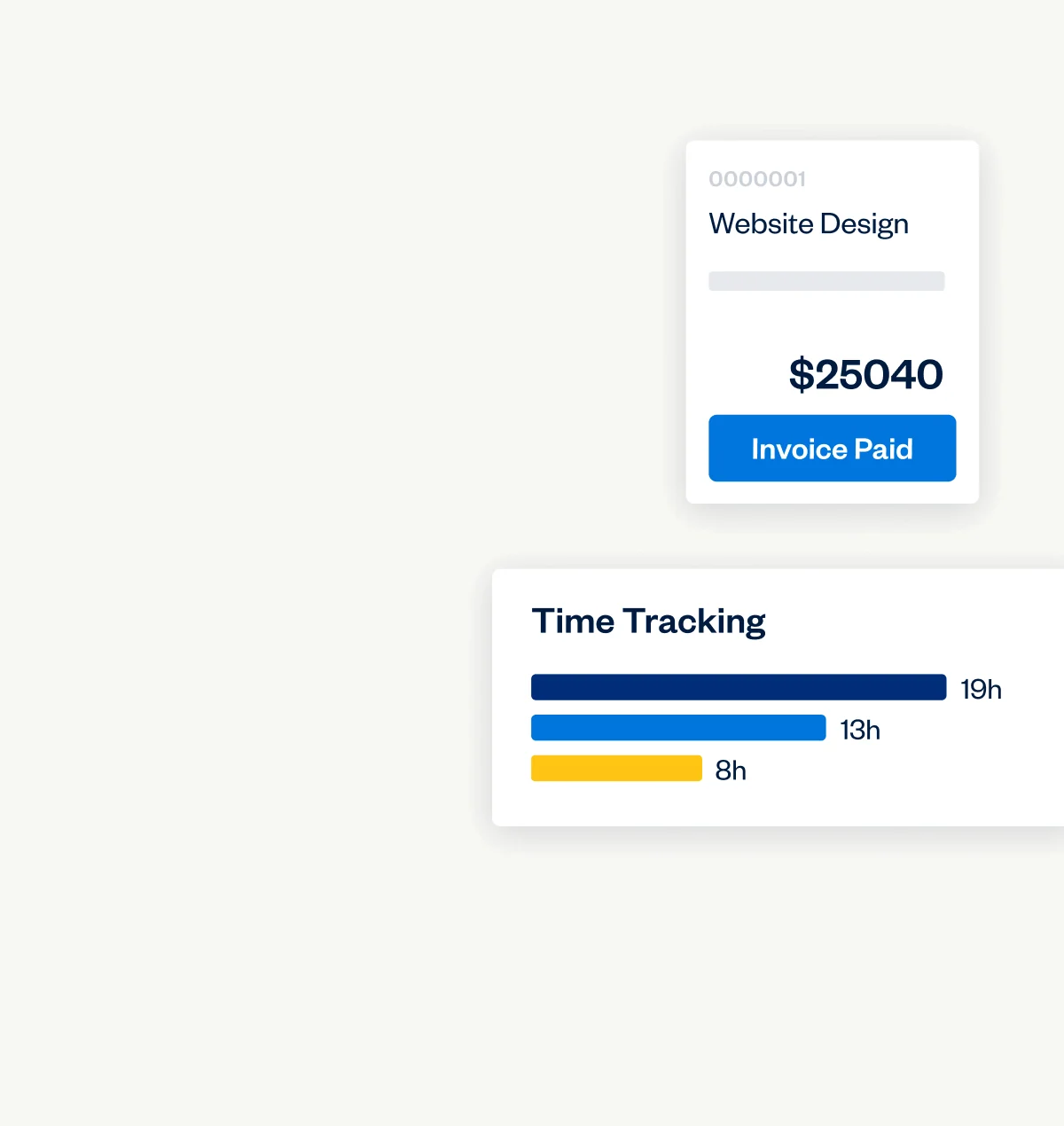 FreshBooks interface combining invoicing and time tracking